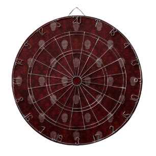 Vallende Victoriaans Skulls Red Dartbord
