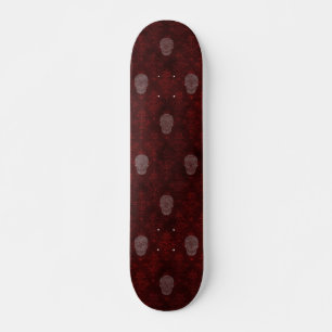 Vallende Victoriaans Skulls Red Persoonlijk Skateboard