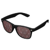 Vallende Victoriaans Skulls Red Retro Zonnebril (Gekanteld)