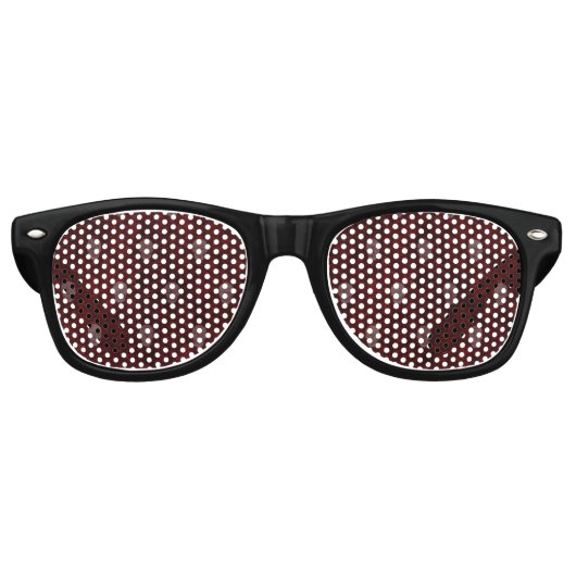 Vallende Victoriaans Skulls Red Retro Zonnebril (Voorkant)
