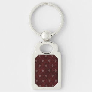 Vallende Victoriaans Skulls Red Sleutelhanger