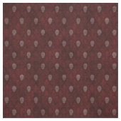 Vallende Victoriaans Skulls Red Stof (Swatch)