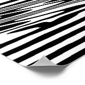Vallende waterdruppels in Ocean OP Art  Poster (Hoek)
