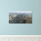 Valles Marineris, de Grand Canyon van Mars Canvas Afdruk (Insitu (Houten vloer))