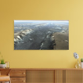 Valles Marineris, de Grand Canyon van Mars Canvas Afdruk (Insitu (Woonkamer))
