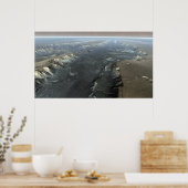 Valles Marineris, de Grand Canyon van Mars Poster (Keuken)