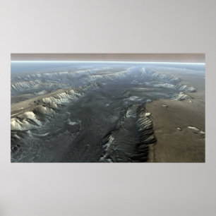 Valles Marineris, de Grand Canyon van Mars Poster