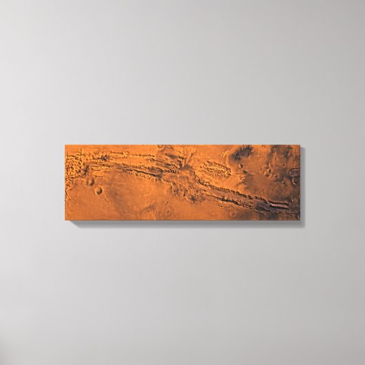 Valles Marineris Mariner Valley Mars Canvas Afdruk (Voorkant)