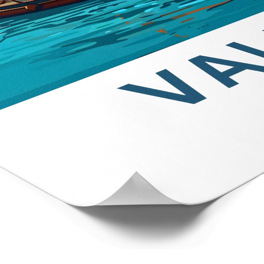 Valleta Malta Reisprint Poster (Hoek)