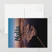 Valletta City Malta Luchtfotografie Briefkaart (Voorkant / Achterkant)