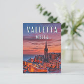 Valletta, een juweel van de Middellandse Zee Briefkaart (Staand voorkant)