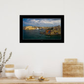 Valletta Harbour (eiland Malta) Poster (Keuken)