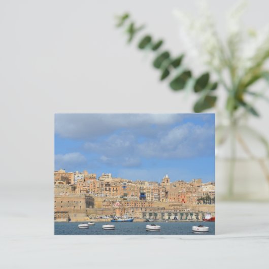 Valletta Harbour, Malta Briefkaart (Staand voorkant)