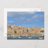 Valletta Harbour, Malta Briefkaart (Voorkant / Achterkant)
