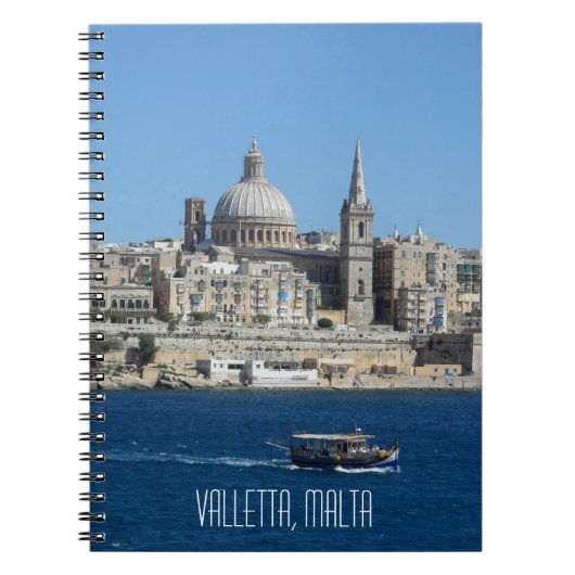 Valletta Hoofdstad van Malta Travel Notitieboek (Voorkant)