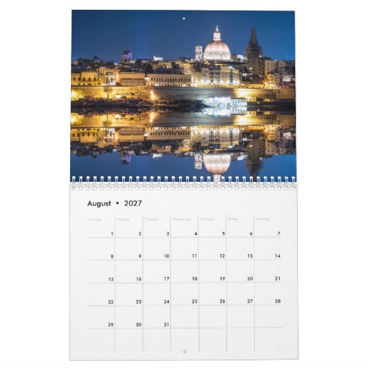 Valletta-landschapskalender Kalender (Aug 2027)