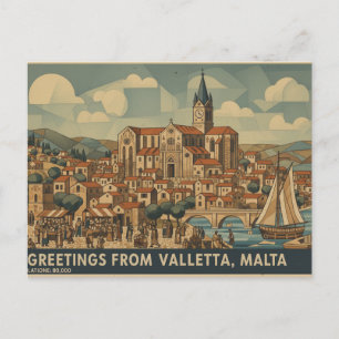 Valletta Malta ansichtkaart Briefkaart