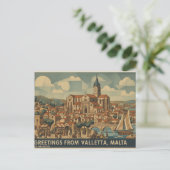 Valletta Malta ansichtkaart Briefkaart (Staand voorkant)