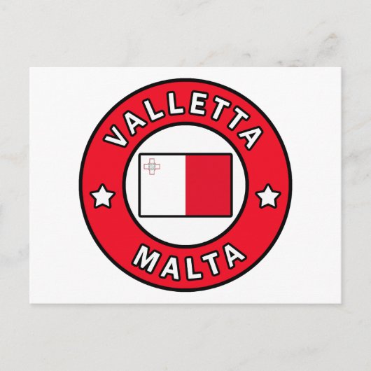 Valletta Malta Briefkaart (Voorkant)
