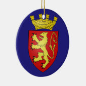 Valletta Malta Crest kerstversiering Keramisch Ornament (Rechts)