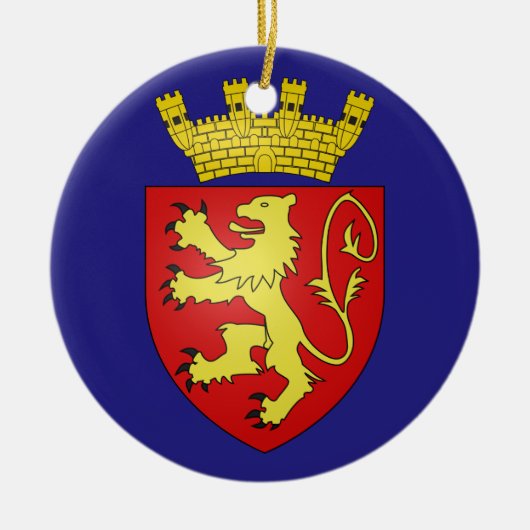 Valletta Malta Crest kerstversiering Keramisch Ornament (Voorkant)