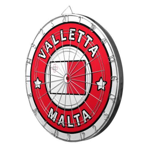 Valletta Malta Dartbord (Voorkant Rechts)