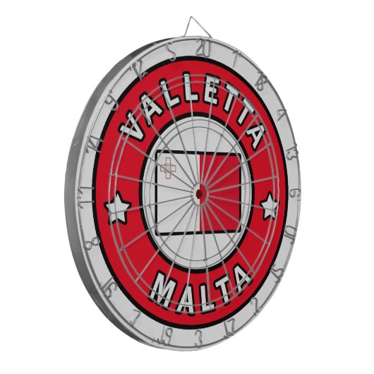 Valletta Malta Dartbord (Voorkant Links)