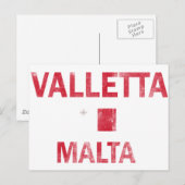 Valletta Malta Design Briefkaart (Voorkant / Achterkant)