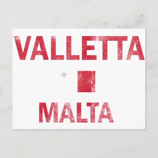 Valletta Malta Design Briefkaart (Voorkant)