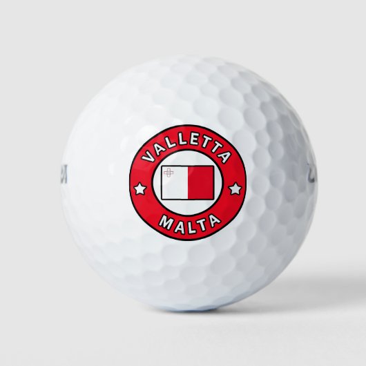Valletta Malta Golfballen (Voorkant)