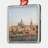 Valletta, Malta in de schemering Metalen Ornament (Links)