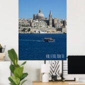 Valletta Malta Landschap Vakantie Souvenir Poster (Thuiskantoor)