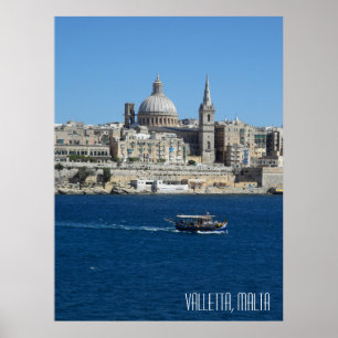 Valletta Malta Landschap Vakantie Souvenir Poster