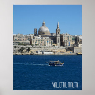 Valletta Malta Landschap Vakantie Souvenir Poster