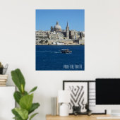 Valletta Malta Landschap Vakantie Souvenir Poster (Thuiskantoor)