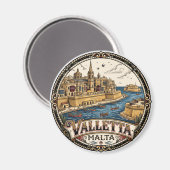 Valletta Malta Magneet (Voorkant / Achterkant)