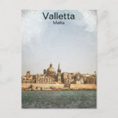 Valletta Malta Mediterraan Briefkaart (Voorkant)