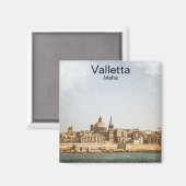 Valletta Malta Mediterraan Magneet (Voorkant / Achterkant)