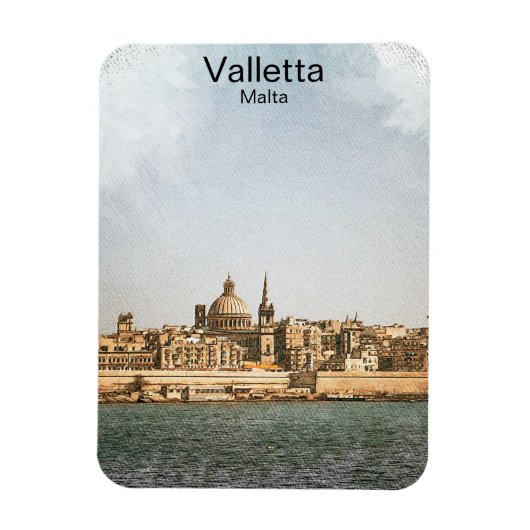 Valletta Malta Mediterraan Magneet (Verticaal)
