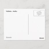 Valletta Malta - oud gebouw in het park Briefkaart (Achterkant)