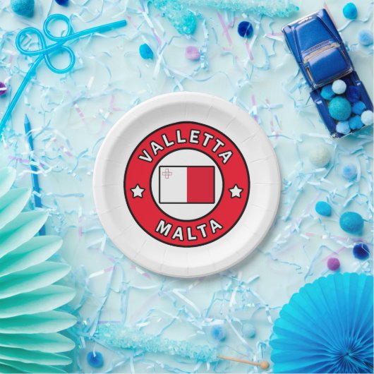 Valletta Malta Papieren Bordje (Feest)