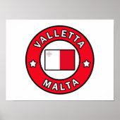 Valletta Malta Poster (Voorkant)