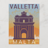 Valletta Malta Reizen  eiland Middellandse Zee Briefkaart (Voorkant)