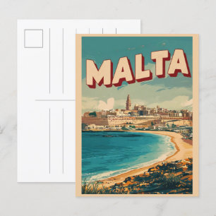  Valletta, Malta reizen souvenirs en geschenken Briefkaart