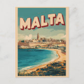 Valletta, Malta reizen souvenirs en geschenken Briefkaart (Voorkant)
