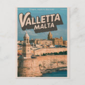 Valletta, Malta reizen souvenirs en geschenken Briefkaart (Voorkant)