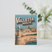 Valletta, Malta reizen souvenirs en geschenken Briefkaart (Staand voorkant)