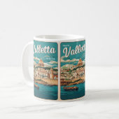  Valletta, Malta reizen souvenirs en geschenken Koffiemok (Voorkant links)