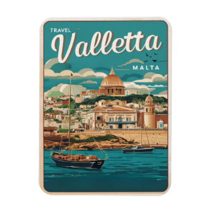 Valletta, Malta reizen souvenirs en geschenken Magneet