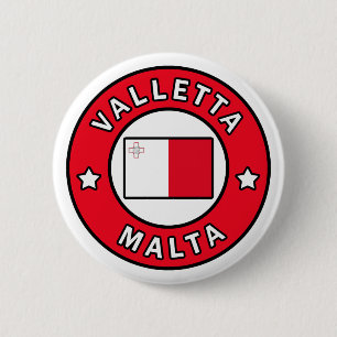 Valletta Malta Ronde Button 5,7 Cm